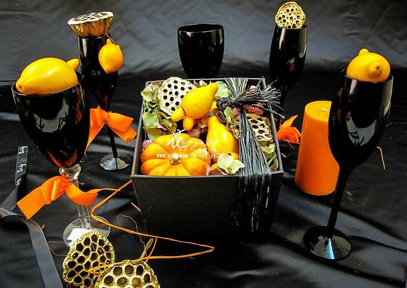 Flower Box-Halloween Pie - อื่นๆ - วัสดุอื่นๆ สีส้ม