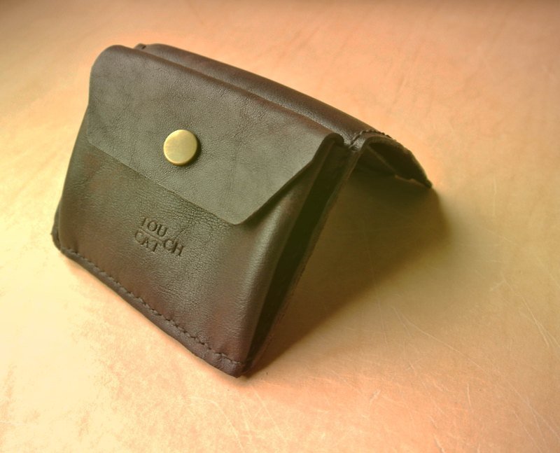 【 Wallet Face 】皮夾 免運費 英國復古色調 禮物 牛皮 禮物 - Wallets - Genuine Leather Brown