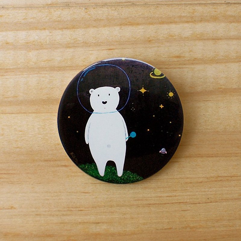 Pins | Space Bears - Brooches - Other Materials Black