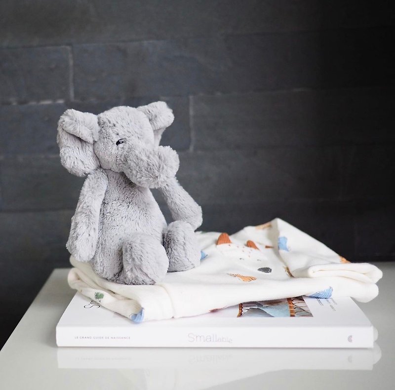 Jellycat Bashful Elephant 31cm - Stuffed Dolls & Figurines - Polyester Gray