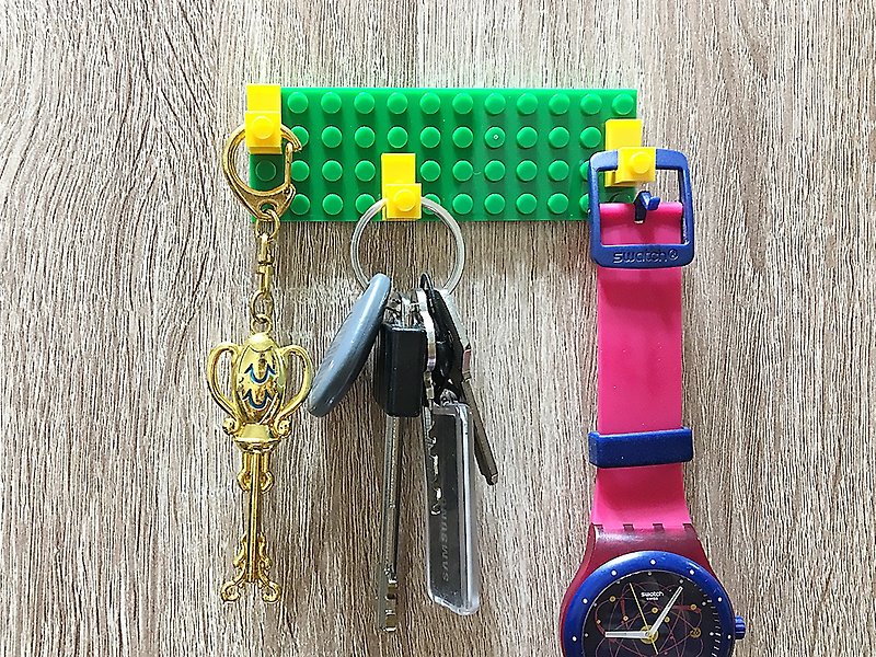 Building block storage rectangle (hanging anywhere series) compatible with LEGO LEGO blocks cute gifts - กล่องเก็บของ - พลาสติก หลากหลายสี