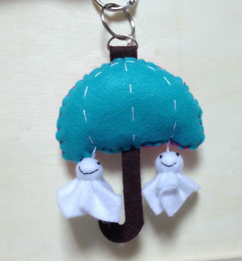 Tweety Keyring-Umbrella and Double Sunny Day Doll (Light pressure can make a sound) - Keychains - Other Materials 