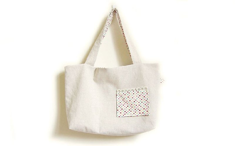 Handmade handbag / shoulder bag candy little - กระเป๋าถือ - วัสดุอื่นๆ 