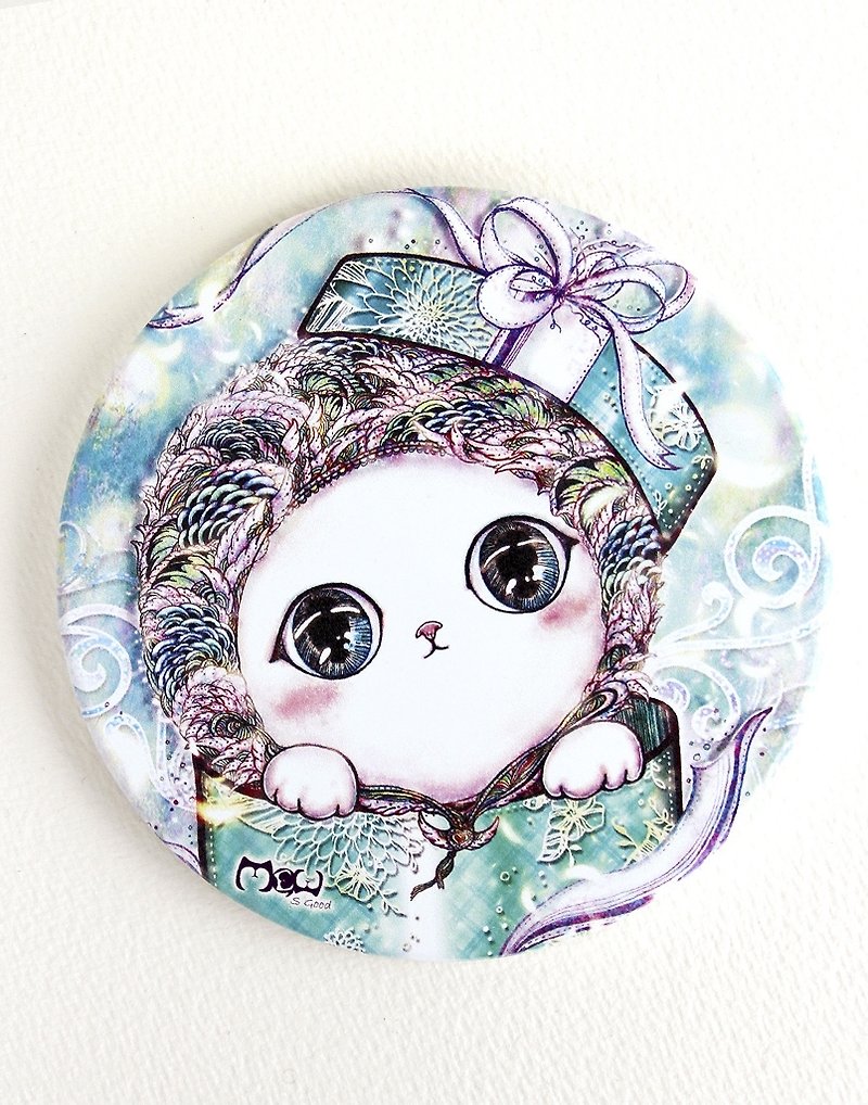 Exclusive order - water coaster + acrylic key ring / gift cat - Coasters - Other Materials Green