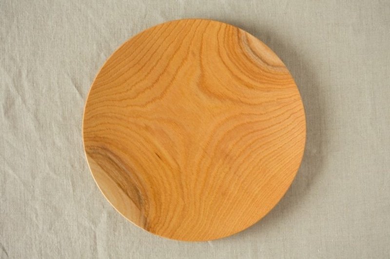Pint! 日本櫸木盤 24cm - 碟子/醬料碟 - 木頭 咖啡色