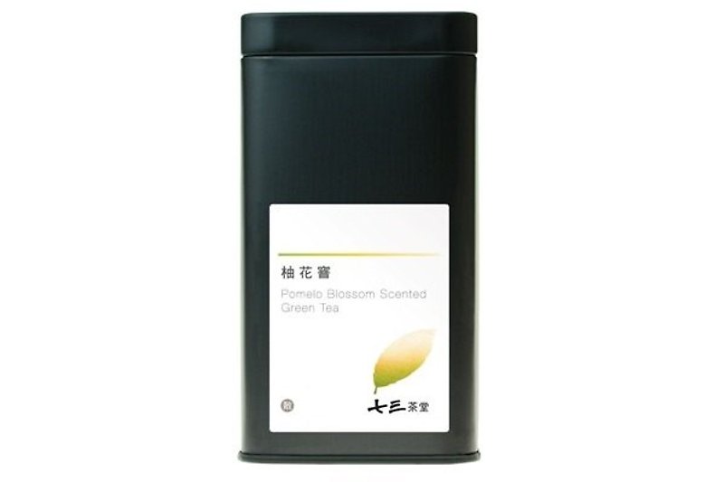 【七三茶堂】柚花窨/茶葉/大鐵罐-50g - 茶葉/漢方茶/水果茶 - 植物．花 黑色