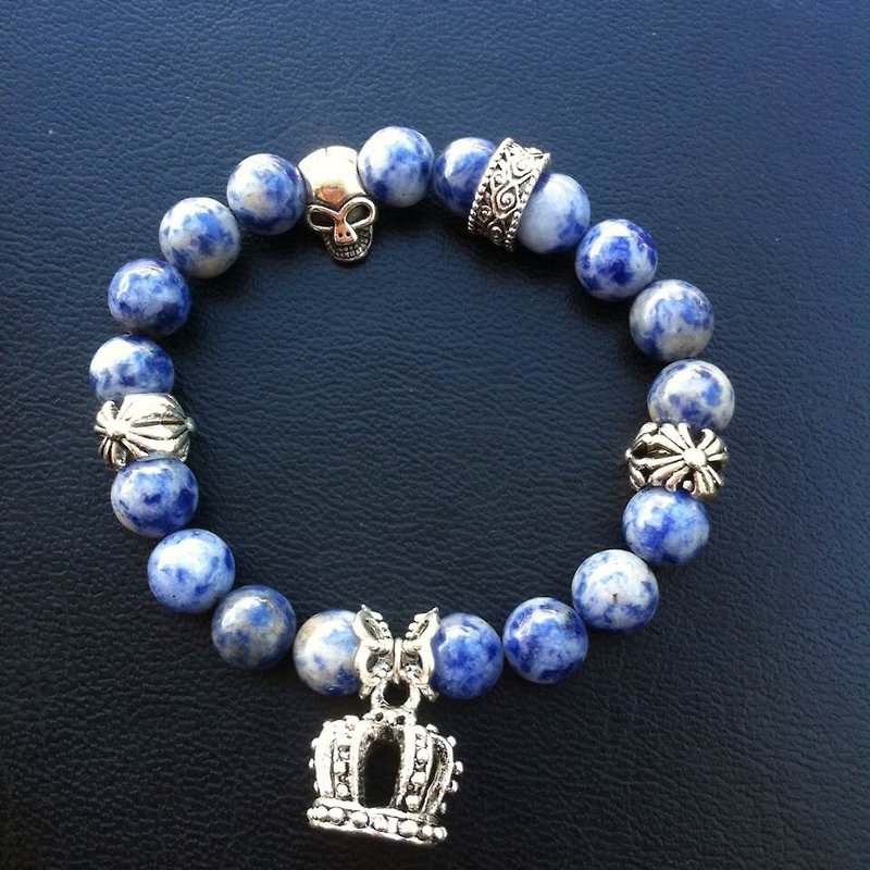 White Point Nahcolite - Crown - Bracelets - Other Materials Blue