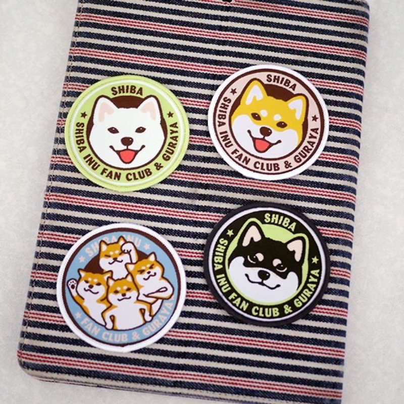 Three types of Shiba Inu Universal Sticker/Luggage Sticker 7cm - สติกเกอร์ - วัสดุอื่นๆ 