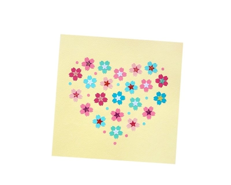 Handmade Cards _ Happy Love Universal Card C ... Valentine Card, Mother Card - การ์ด/โปสการ์ด - กระดาษ สีเหลือง
