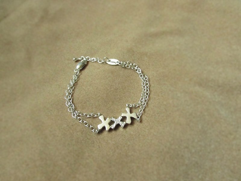 [Clearing] xxx bracelet_xxx bracelet designer handmade 925 silver bracelet free shipping - สร้อยข้อมือ - เงิน สีเงิน