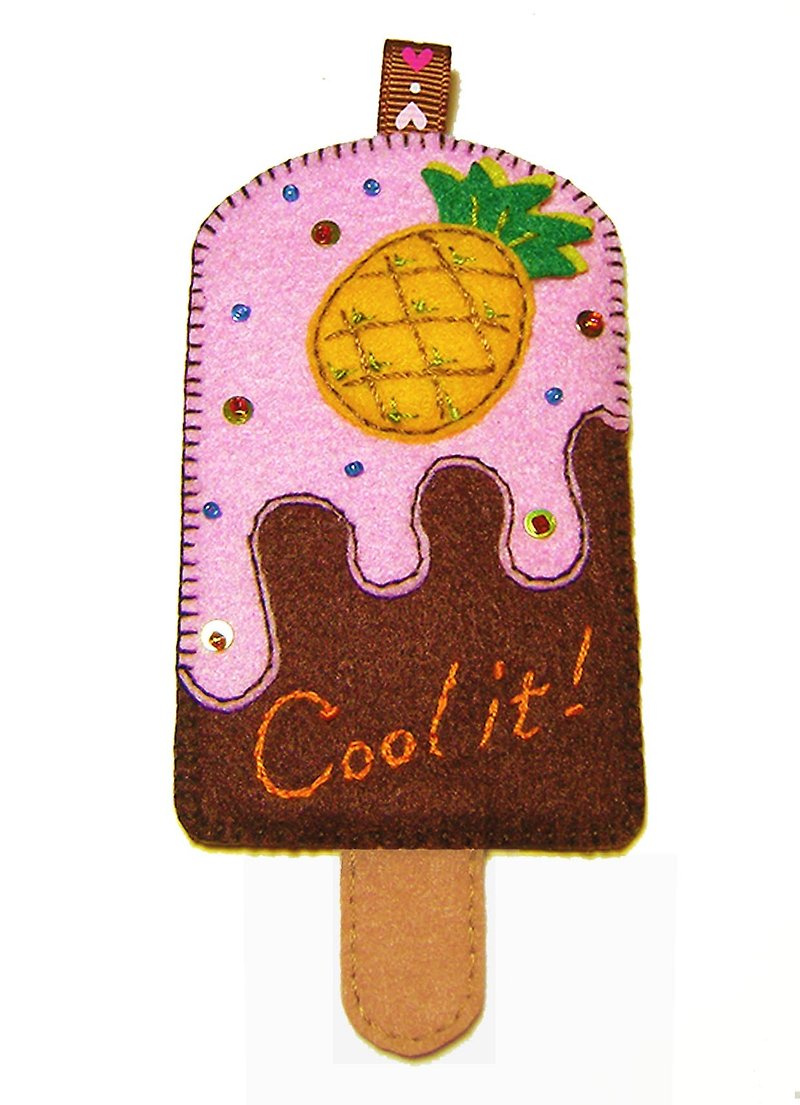 Popsicle Card Holder - Pear - ที่ใส่บัตรคล้องคอ - วัสดุอื่นๆ สึชมพู