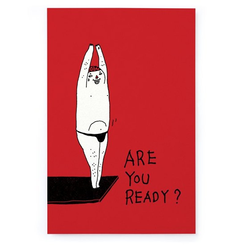 ARE YOU READY? / Postcard - การ์ด/โปสการ์ด - กระดาษ สีแดง