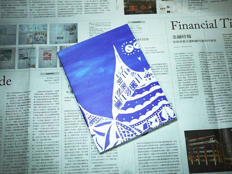 [Travel] good to carry a notebook A5 ocean ◇ ◆ ◆ ◇ ◆ - Notebooks & Journals - Paper Blue