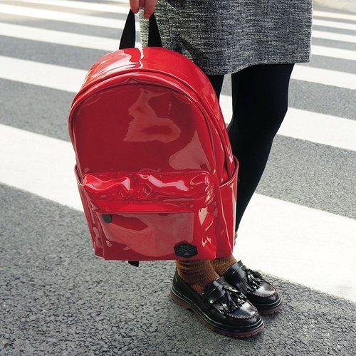U-PICKオリジナル製品のライフミラーPUショルダーバッグ学生のバックパックトラベルバッグ（2）