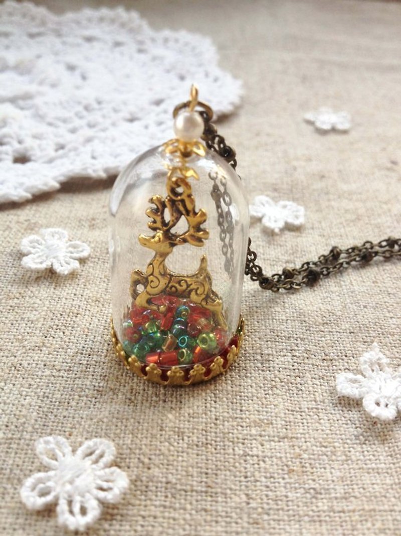 imykaka ★ ~ ☆ defining style crystal ball necklace (free shipping) - สร้อยคอ - แก้ว สีทอง