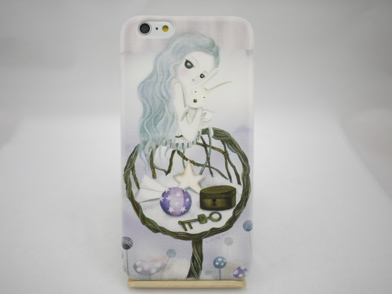 Hand-painted Love series - miss -tinting Lin Wenting "iPhone / Samsung / HTC / LG / Sony / millet" TPU phone case - เคส/ซองมือถือ - พลาสติก สีน้ำเงิน