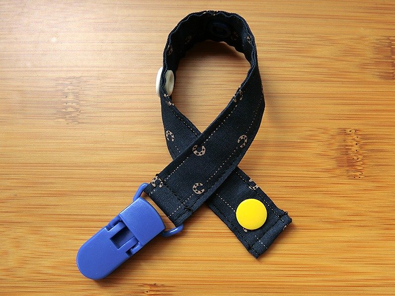 Horseshoe - clip - style nipple chain / toy belt - ผ้ากันเปื้อน - วัสดุอื่นๆ สีน้ำเงิน