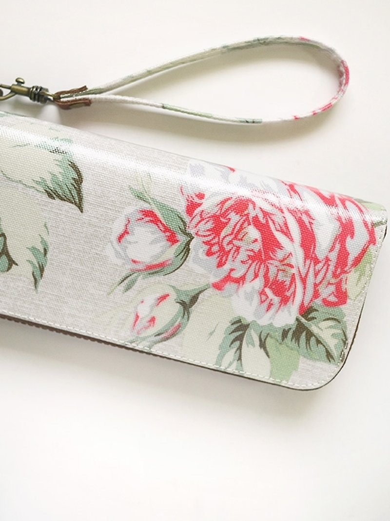 Vintage Rose. Waterproof long clip / wallet / purse / purse - Wallets - Waterproof Material Khaki