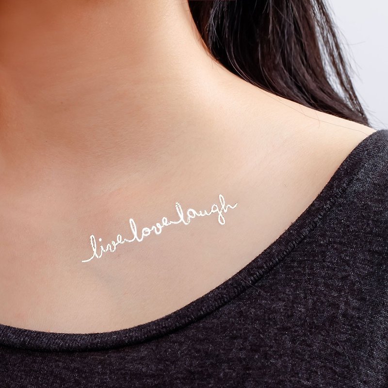 Surprise Tattoos - Live Love Laugh Temporary Tattoo