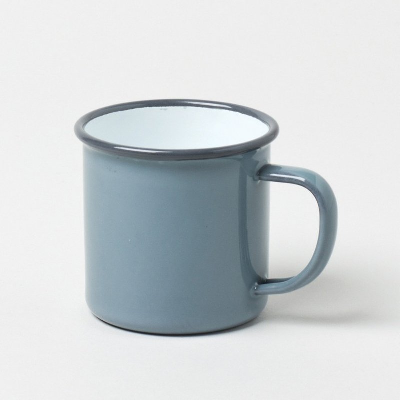 British 珐琅 Mug - Blue Grey | FALCON - Mugs - Enamel Gray