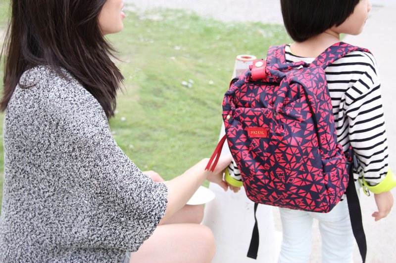 PAZEAL Puffy Backpack - mini 背包 (小) (紅艷) - 後背包/背包/書包 - 其他材質 紅色