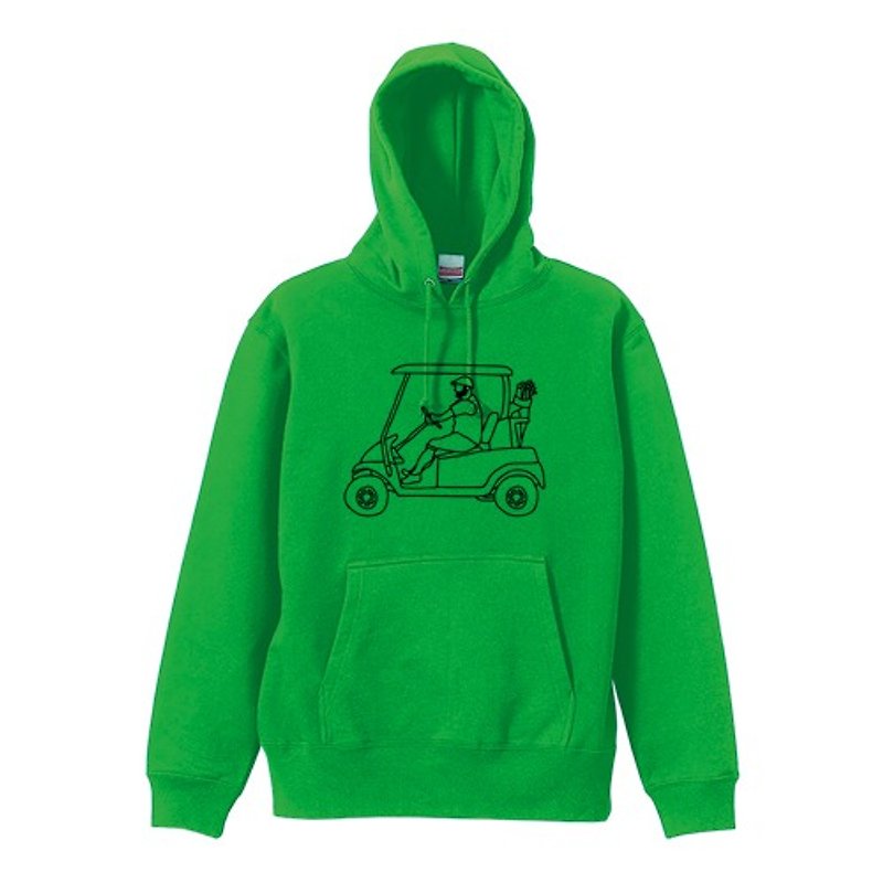 FAR AND SURE sweatshirt hoodie - เสื้อฮู้ด - ผ้าฝ้าย/ผ้าลินิน สีเขียว