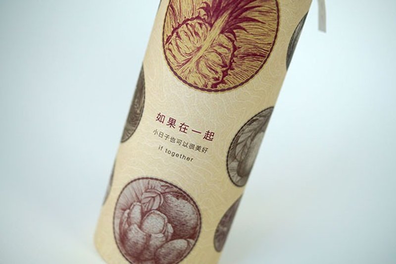 Confession Small Objects-If we are together to combine dried fruit gift box [Benshan people] - Dried Fruits - Paper Khaki