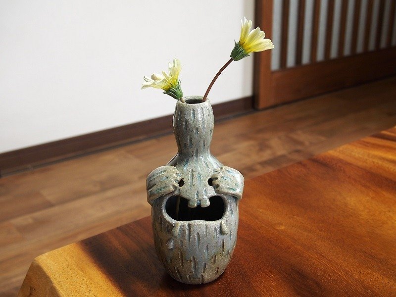 陶器 花瓶 花插 花器  【kimosu】yh-013 - 植栽/盆栽 - 其他材質 綠色
