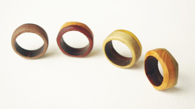 wood ring - 戒指 - 木頭 