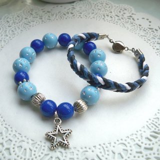 Man Star victory bracelet - Blue -2 article