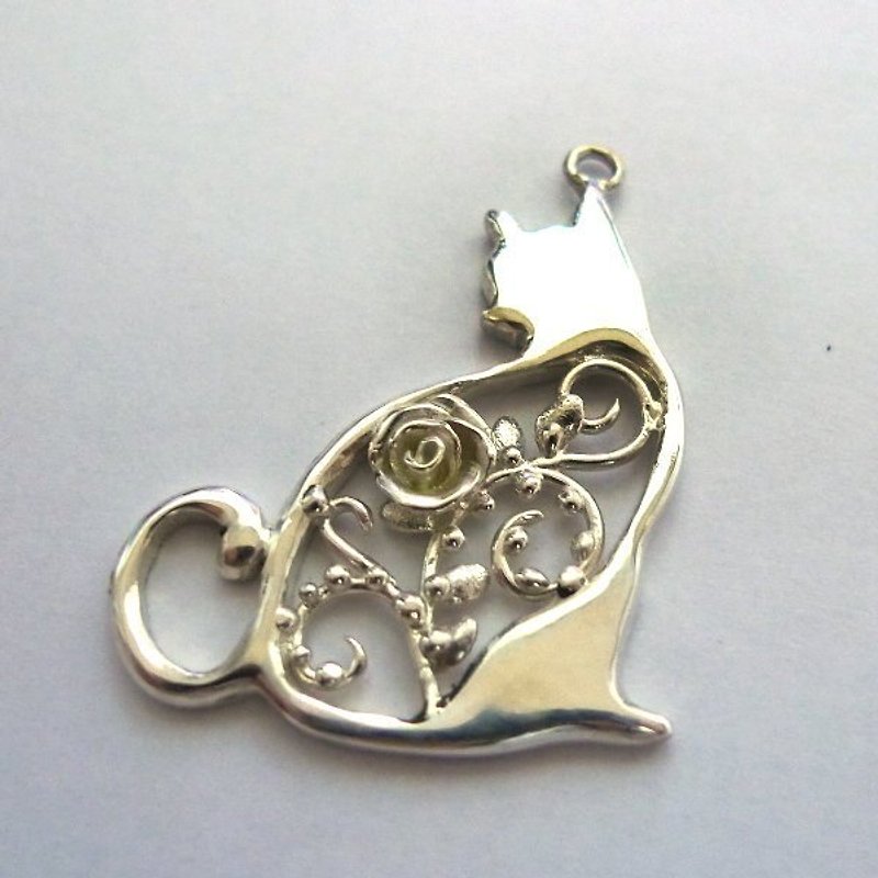 โลหะ สร้อยคอ - [Gold * Charlene‧ Jewelry] British Cat--Pure Copper/Silver