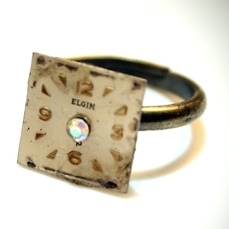 Steampunk steam punk style ELGIN RING - แหวนทั่วไป - โลหะ สีทอง