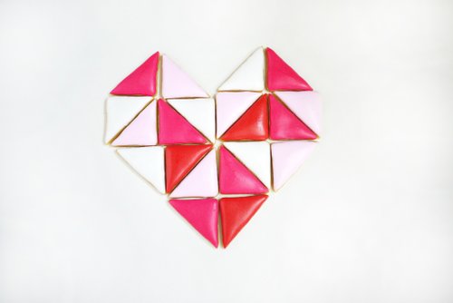 Triangular puzzle biscuit combination by anPastry