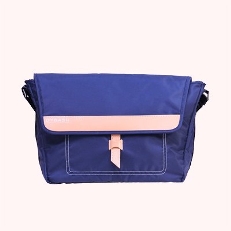 DYDASH x messenger&tote bag(navy blue) - Messenger Bags & Sling Bags - Genuine Leather Blue