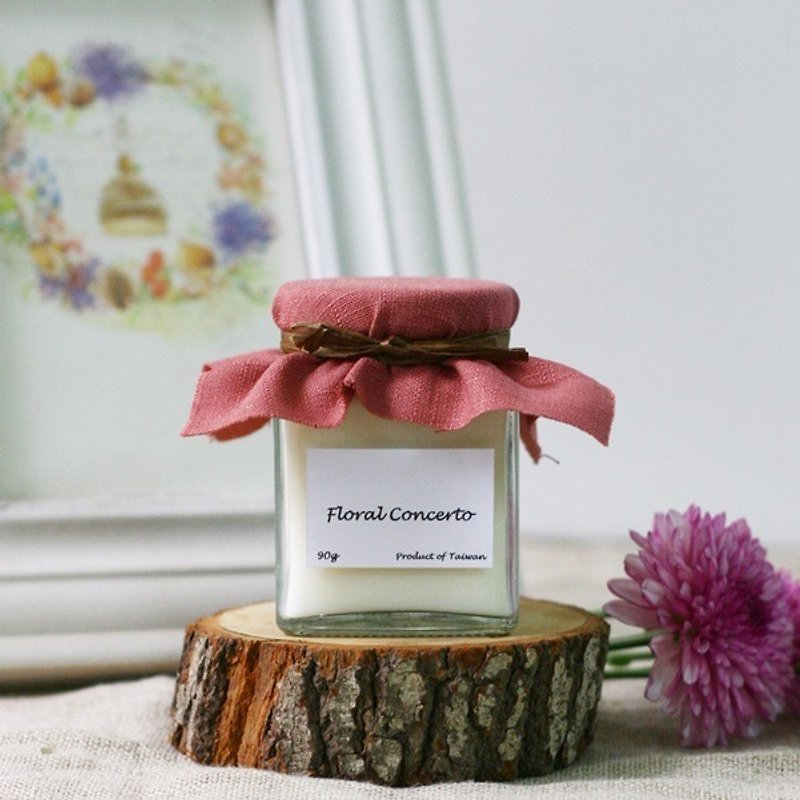 4th floor apartment. 2015 new shelves. Natural essential oils Soy Candles of Love Concerto] 90 grams. Complex aromatic oils. Valentine's Day present. Weddings small things. birthday gift. Bouquet ceremony. Sisters ceremony. Bridesmaid gift - Candles & Candle Holders - Plants & Flowers Pink