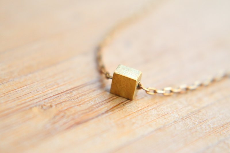 < ☞ HAND IN HAND ☜ > brass - Toast brass necklace (0485) - สร้อยคอ - โลหะ สีทอง