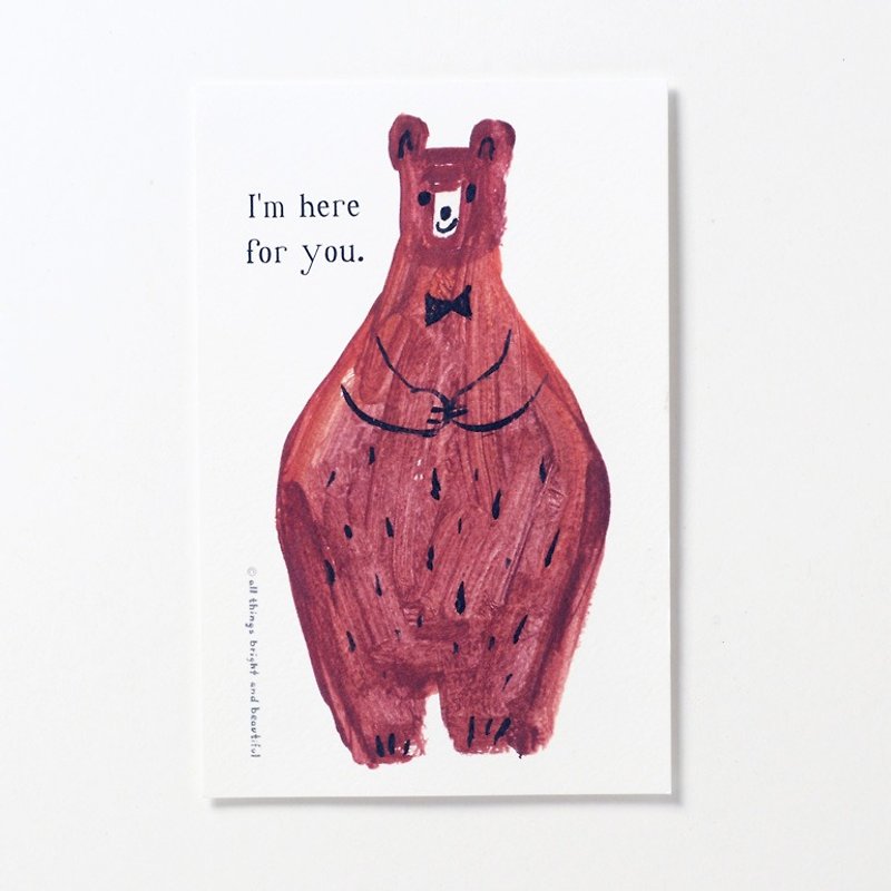 Bear Postcard - การ์ด/โปสการ์ด - กระดาษ หลากหลายสี