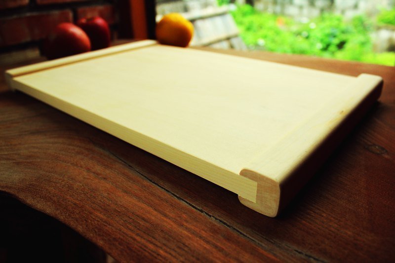 【阿拉斯加扁柏】厚邊雙面砧板餐板 - 廚具 - 木頭 咖啡色