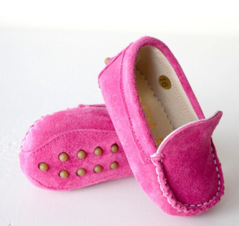 Dolly手工豆豆鞋-復古芭比 - 男/女童鞋 - 其他材質 粉紅色