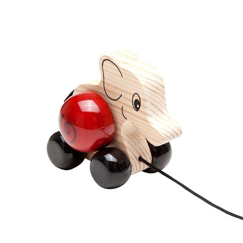 MAYA ELIFA小さなおもちゃの象の手 - 知育玩具・ぬいぐるみ - 木製 多色