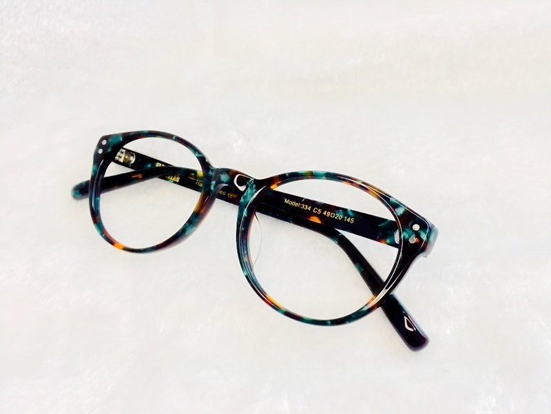 レトロな丸メガネの伝統的な7蝶は、日本丸、楕円形の眼鏡フレームのメガネの日本ハンドメイド手作りでブランドを獲得したファン日本IOFT国際オプティカルフェアヒンジ - 眼鏡・フレーム - その他の素材 