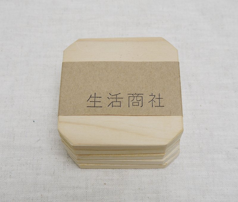 生活商社 日本檜木杯墊 - 杯墊 - 木頭 卡其色