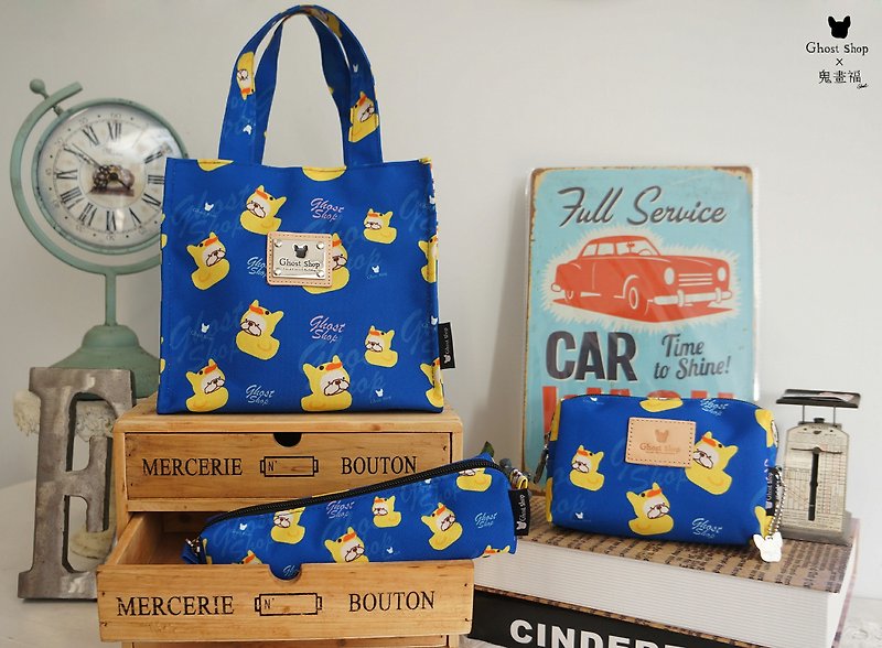 Duck Duck Bag - กระเป๋าถือ - วัสดุกันนำ้ สีน้ำเงิน
