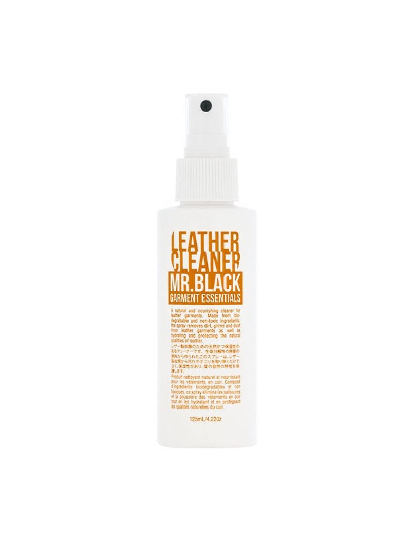 Mr. Black Leather Cleaner Leather cleaning and maintenance spray 125ml - Other - Other Materials White