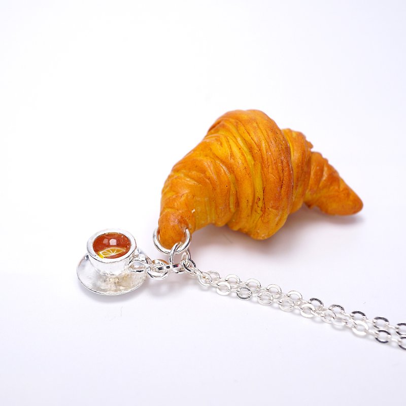 *Playful Design* Croissant Necklace - Chokers - Clay 