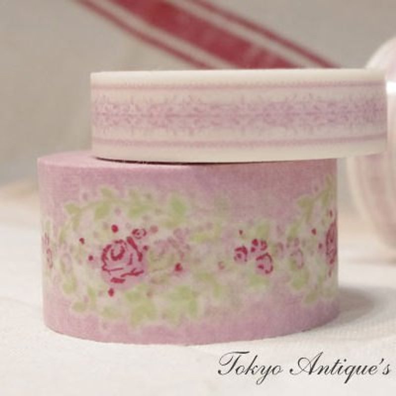 Tokyo Antique Masking Tape MT和紙膠帶 (MAS-R) - Washi Tape - Paper Pink