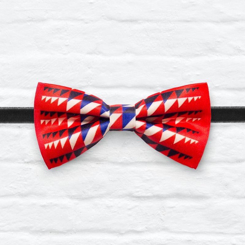 Style 0089 Bowtie - Modern Boys Bowtie, Toddler Bowtie Toddler Bow tie, Groomsmen bow tie, Pre Tied and Adjustable Novioshk - Chokers - Other Materials Red