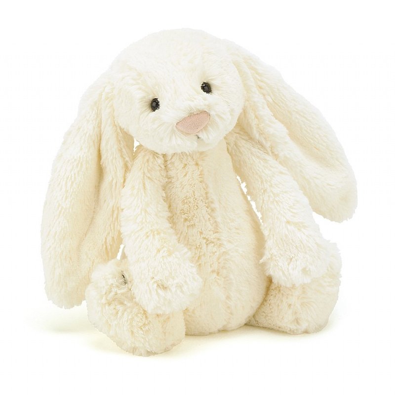 Bashful Cream Bunny 典雅白兔 31cm - 玩偶/公仔 - 聚酯纖維 白色