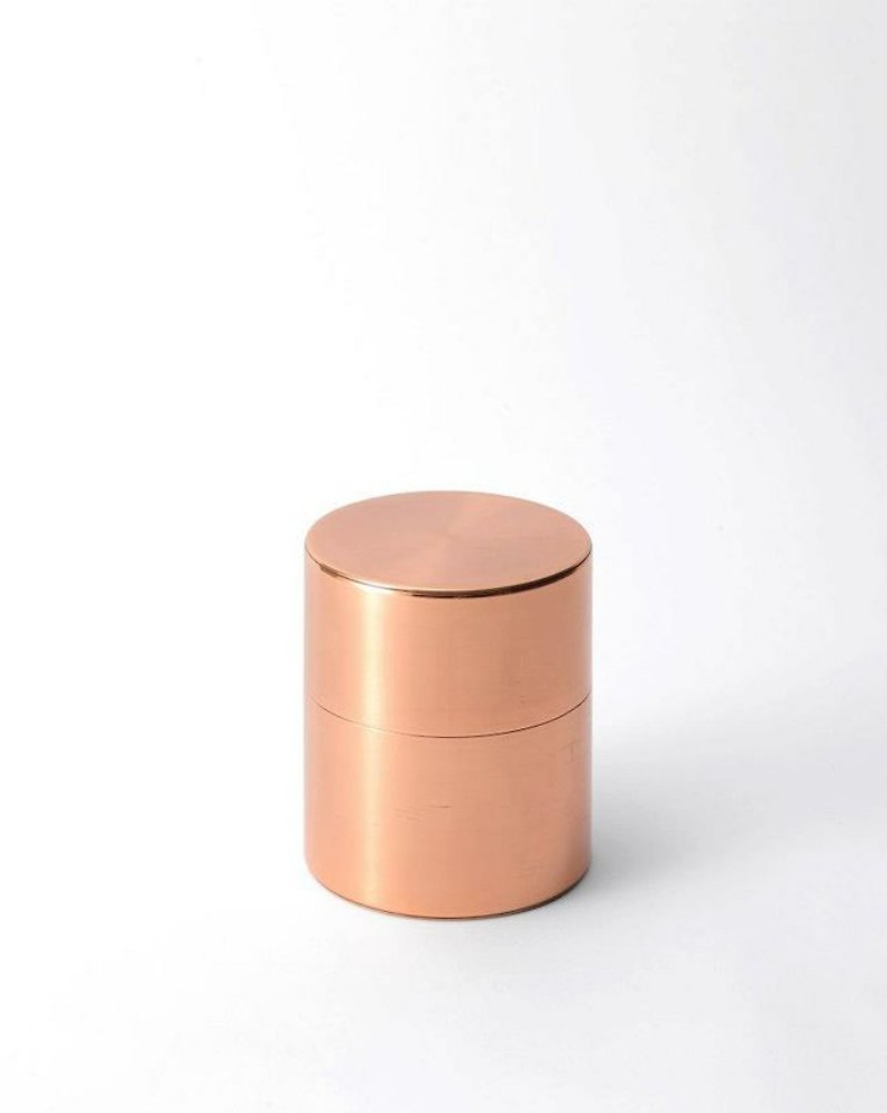 Kyoto civilized Camellia cylinder - flat copper tea 200g tube - Teapots & Teacups - Other Metals 