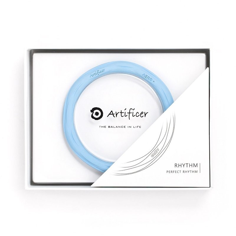 【Artificer】Rhythm Health Sports Bracelet-Pink Blue - สร้อยข้อมือ - ซิลิคอน สีน้ำเงิน